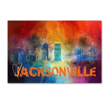 Jai Johnson 'Sending Love To Jacksonville' Canvas Art,30x47